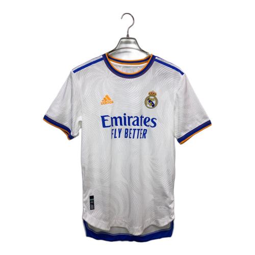レアル・マドリード サッカーユニフォーム GQ1360 21/22 ユニフォーム ホーム 半袖 オーセンティック メンズ SIZE L ホワイト×ブルー