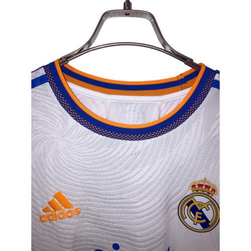 レアル・マドリード サッカーユニフォーム GQ1360 21/22 ユニフォーム ホーム 半袖 オーセンティック メンズ SIZE L ホワイト×ブルー