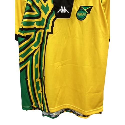 ジャマイカ代表 (ジャマイカダイヒョウ) サッカーユニフォーム 1998年 フランスW杯 半袖 ホーム SIZE XL イエロー×グリーン