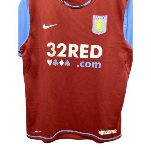 アストン・ヴィラFC サッカーユニフォーム 264311 07-09シーズン  ホーム 半袖 SIZE M レッド×スカイブルー