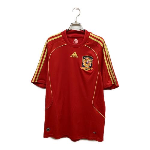 スペイン代表 (スペインダイヒョウ) サッカーユニフォーム 614398 08-09シーズン ホーム半袖 SIZE O レッド