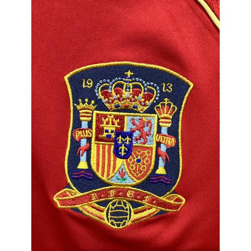 スペイン代表 (スペインダイヒョウ) サッカーユニフォーム 614398 08-09シーズン ホーム半袖 SIZE O レッド