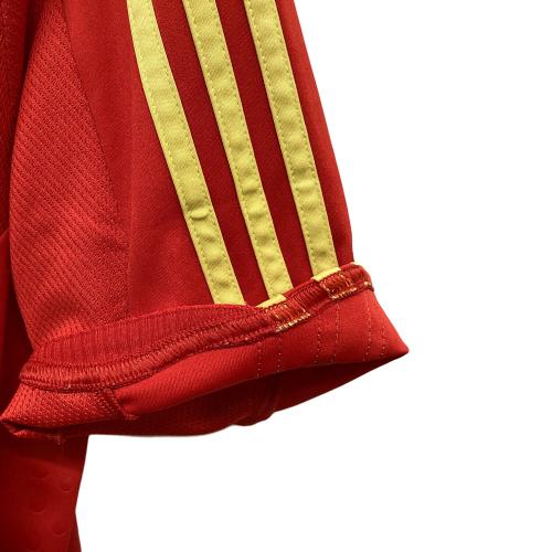 スペイン代表 (スペインダイヒョウ) サッカーユニフォーム 614398 08-09シーズン ホーム半袖 SIZE O レッド