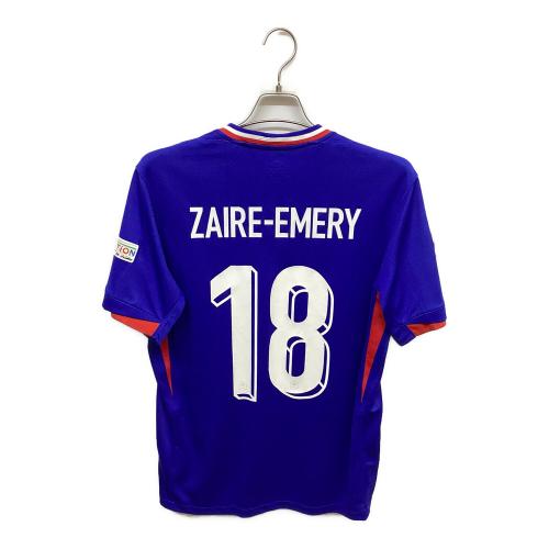 フランス代表 (フランスダイヒョウ) サッカーユニフォーム FJ1259-452 2024シーズン ホーム 半袖 レプリカ ユーロバッジ付 SIZE M ブルー