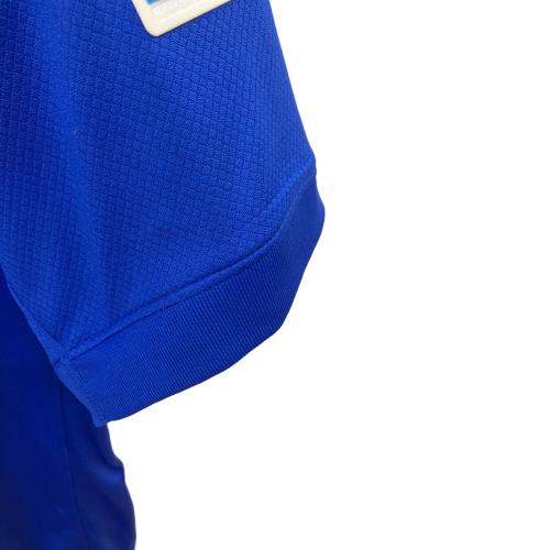 フランス代表 (フランスダイヒョウ) サッカーユニフォーム FJ1259-452 2024シーズン ホーム 半袖 レプリカ ユーロバッジ付 SIZE M ブルー