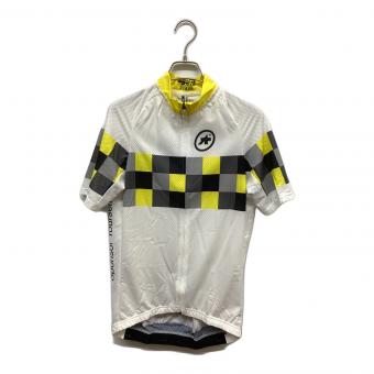 ASSOS (アソス) サイクルウェア 11.20.264 SS.Grandprix Jersey Evo8 / SS.グランプリ ジャージ エボ8 メンズ SIZE L ホワイト×イエロー