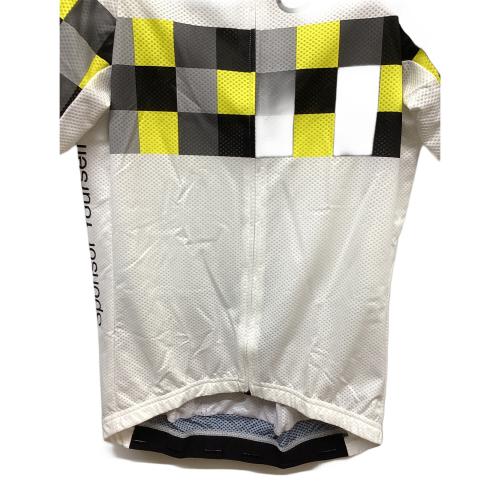 ASSOS (アソス) サイクルウェア 11.20.264 SS.Grandprix Jersey Evo8 / SS.グランプリ ジャージ エボ8 メンズ SIZE L ホワイト×イエロー