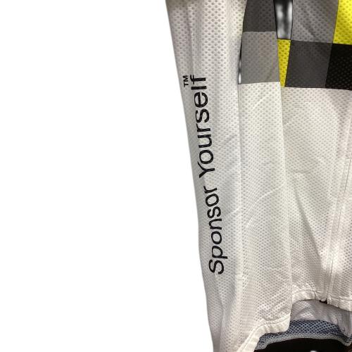 ASSOS (アソス) サイクルウェア 11.20.264 SS.Grandprix Jersey Evo8 / SS.グランプリ ジャージ エボ8 メンズ SIZE L ホワイト×イエロー