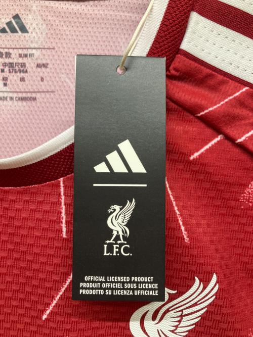 リバプールFC サッカーユニフォーム KA6851 26-27シーズン ホーム オーセンティック 半袖 SIZE L レッド
