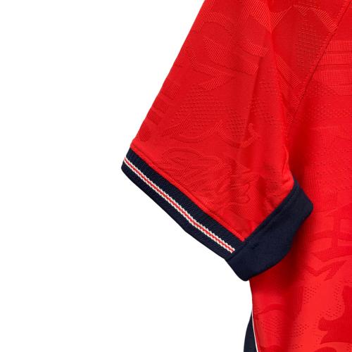 イングランド代表 (イングランドダイヒョウ) サッカーユニフォーム IB5195-624 2026シーズン アウェイ 半袖 SIZE M レッド