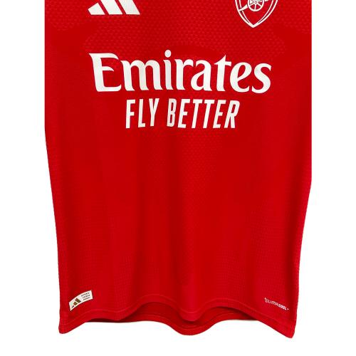 アーセナルFC サッカーユニフォーム JZ3165 26-27シーズン ホーム オーセンティック SIZE XL レッド　デクラン・ライス【41】