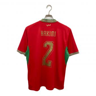 モロッコ代表 サッカーユニフォーム 783317-01 2026シーズン ホーム レプリカ 半袖 SIZE L レッド　	アクラフ・ハキミ【2】