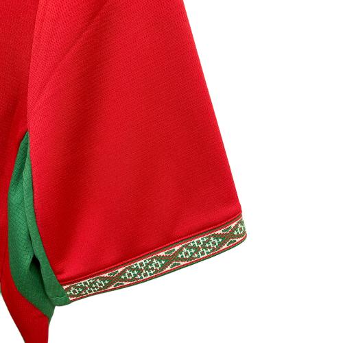 モロッコ代表 サッカーユニフォーム 783317-01 2026シーズン ホーム レプリカ 半袖 SIZE L レッド　	アクラフ・ハキミ【2】