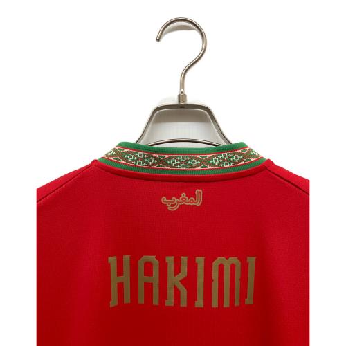 モロッコ代表 サッカーユニフォーム 783317-01 2026シーズン ホーム レプリカ 半袖 SIZE L レッド　	アクラフ・ハキミ【2】