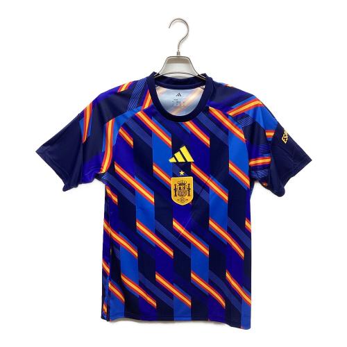 スペイン代表 (スペインダイヒョウ) サッカーウェア(トップス) KA1906 2026シーズン ホーム プレマッチ ジャージー メンズ SIZE XL ブルー