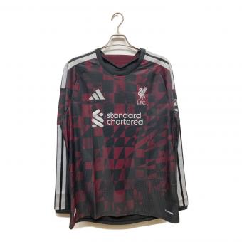 adidas (アディダス) サッカーユニフォーム KB8283 26/27 サード オーセンティック 長袖ユニフォーム 3XL ブラック・ボルドー　リヴァプールFC
