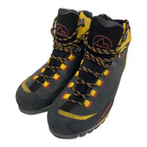 LA SPORTIVA (スポルティバ) Trango Tech Leather GTX ハイカット(ハードソール) トレッキングシューズ SIZE 43 約27.5cm ブラック×イエロー