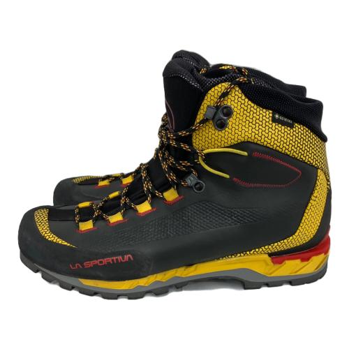 LA SPORTIVA (スポルティバ) Trango Tech Leather GTX ハイカット(ハードソール) トレッキングシューズ SIZE 43 約27.5cm ブラック×イエロー