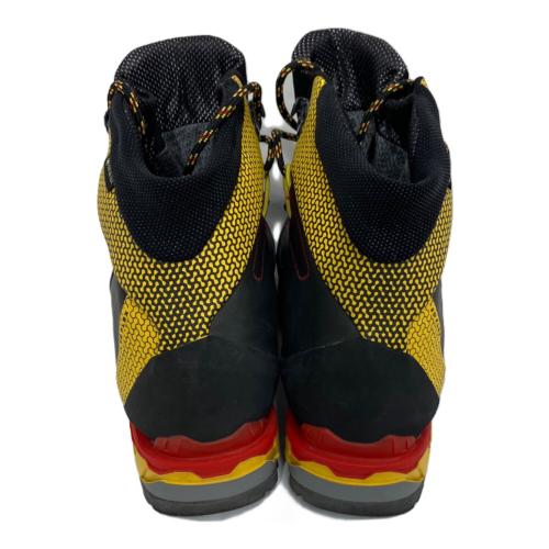 LA SPORTIVA (スポルティバ) Trango Tech Leather GTX ハイカット(ハードソール) トレッキングシューズ SIZE 43 約27.5cm ブラック×イエロー