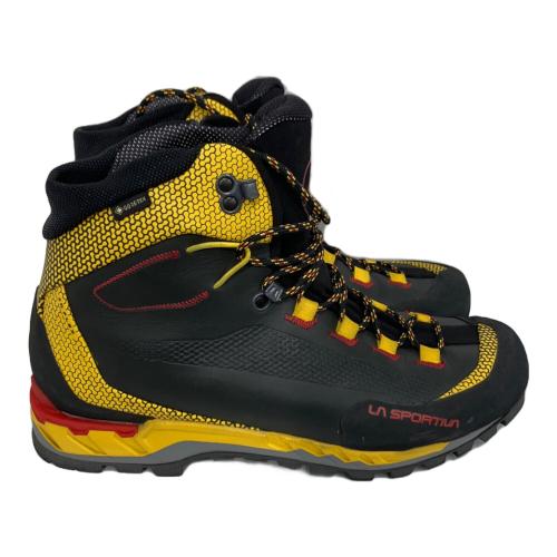 LA SPORTIVA (スポルティバ) Trango Tech Leather GTX ハイカット(ハードソール) トレッキングシューズ SIZE 43 約27.5cm ブラック×イエロー