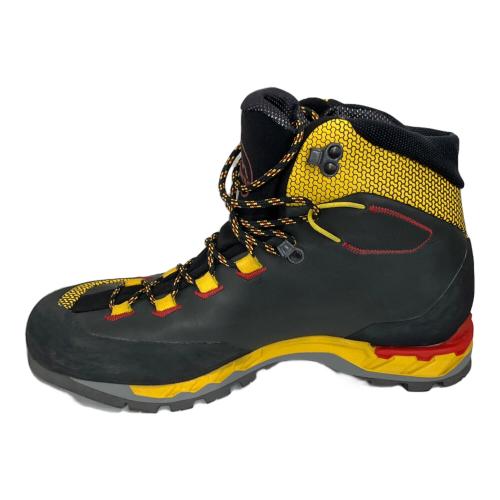 LA SPORTIVA (スポルティバ) Trango Tech Leather GTX ハイカット(ハードソール) トレッキングシューズ SIZE 43 約27.5cm ブラック×イエロー