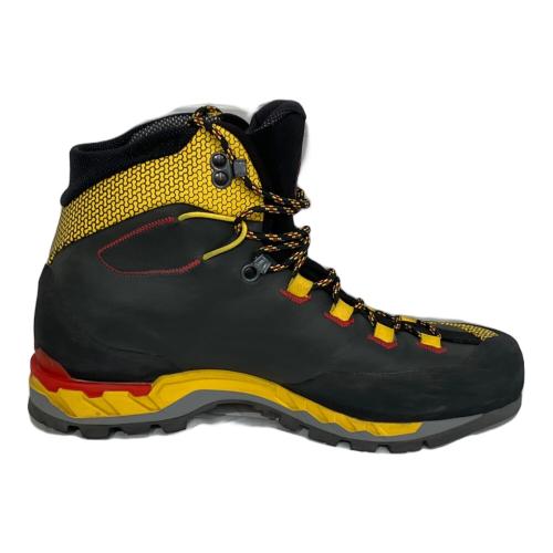 LA SPORTIVA (スポルティバ) Trango Tech Leather GTX ハイカット(ハードソール) トレッキングシューズ SIZE 43 約27.5cm ブラック×イエロー