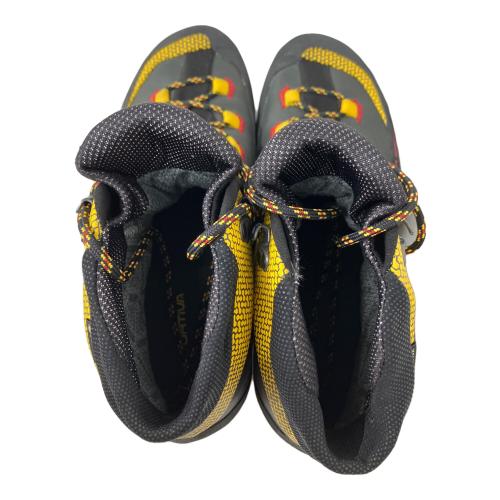 LA SPORTIVA (スポルティバ) Trango Tech Leather GTX ハイカット(ハードソール) トレッキングシューズ SIZE 43 約27.5cm ブラック×イエロー