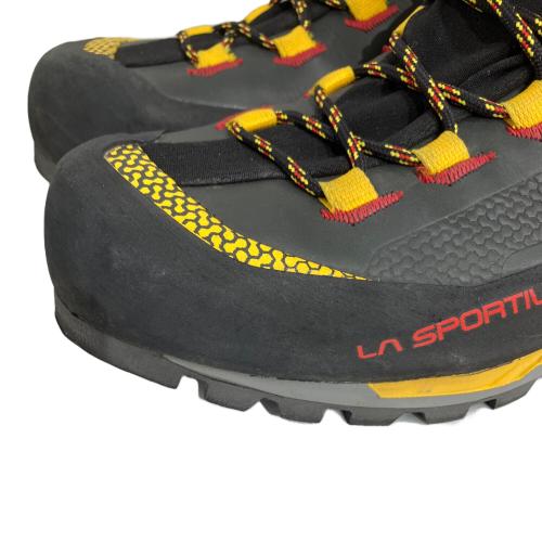 LA SPORTIVA (スポルティバ) Trango Tech Leather GTX ハイカット(ハードソール) トレッキングシューズ SIZE 43 約27.5cm ブラック×イエロー