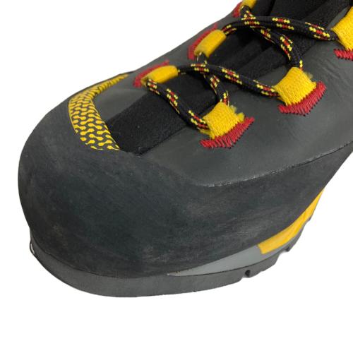 LA SPORTIVA (スポルティバ) Trango Tech Leather GTX ハイカット(ハードソール) トレッキングシューズ SIZE 43 約27.5cm ブラック×イエロー