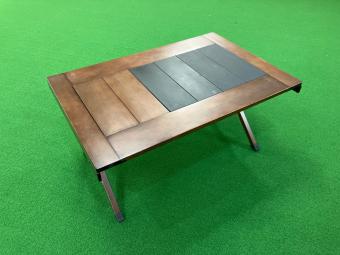 Hilander (ハイランダー) アウトドアテーブル 約90×60×45cm ダークブラウン シェフテーブル