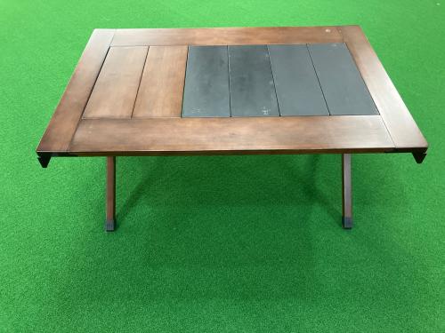 Hilander (ハイランダー) アウトドアテーブル 約90×60×45cm ダークブラウン シェフテーブル
