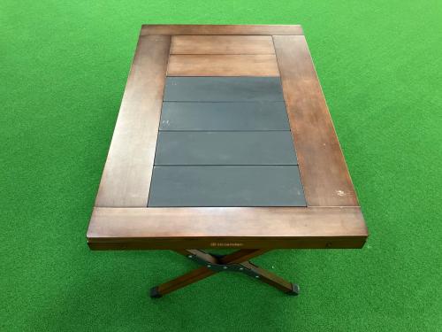 Hilander (ハイランダー) アウトドアテーブル 約90×60×45cm ダークブラウン シェフテーブル