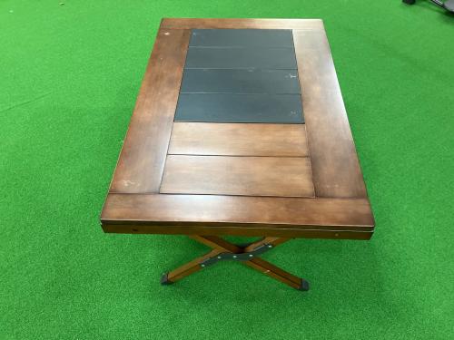 Hilander (ハイランダー) アウトドアテーブル 約90×60×45cm ダークブラウン シェフテーブル