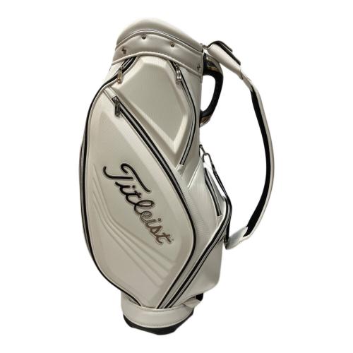Titleist (タイトリスト) キャディバッグ CB022 カートタイプ 9型 5分割 ホワイト エレガントスポーツスリムキャディバッグ