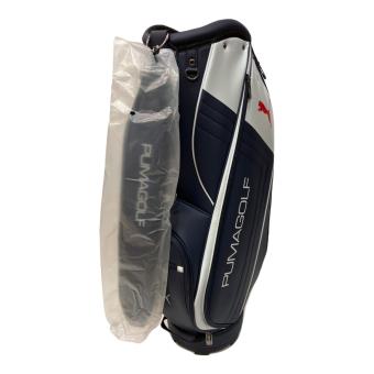 PUMA (プーマ) キャディバッグ 9.0型 37L 2026年モデル ネイビー サイドステッチPUベーシックキャディバッグ