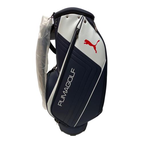 PUMA (プーマ) キャディバッグ 9.0型 37L 2026年モデル ネイビー サイドステッチPUベーシックキャディバッグ