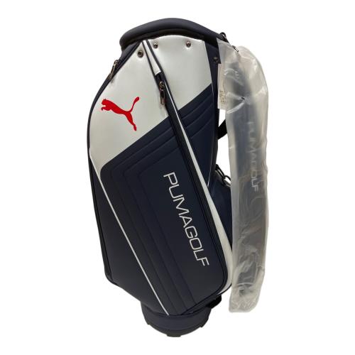 PUMA (プーマ) キャディバッグ 9.0型 37L 2026年モデル ネイビー サイドステッチPUベーシックキャディバッグ