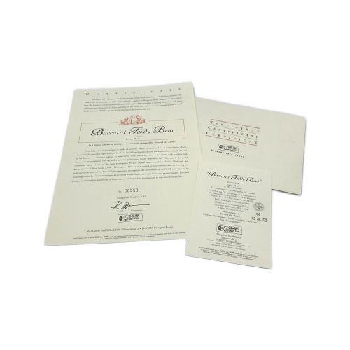 Steiff (シュタイフ) ヌイグルミ バカラコラボ ペンダントセット ハニーチップドモヘア