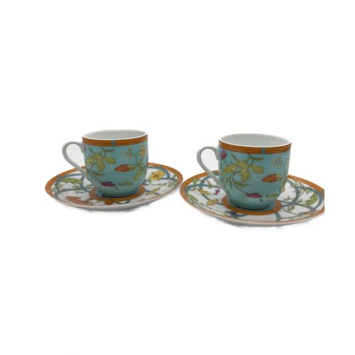 HERMES (エルメス) カップ&ソーサー SIESTA ISLAND 2Pセット