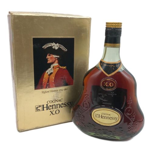 ヘネシー (Hennessy) コニャック 金キャップ 700ml XO グリーンボトル