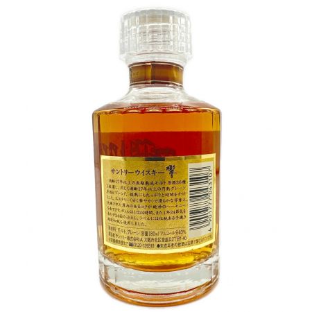SUNTORY（サントリー） ウィスキー 180ml 響 17年 金ラベル 未開封