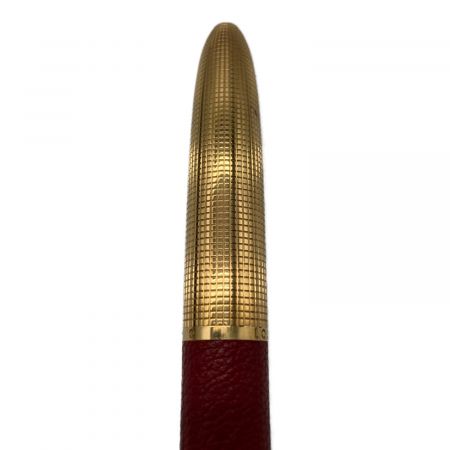 LOUIS VUITTON (ルイ ヴィトン) 万年筆 ドックキュイール 本体のみ ゴールド×レッド 使用感有 ペン先K18(750刻印)