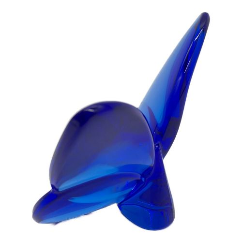 Baccarat (バカラ) ガラスオブジェ ラッキーバタフライ ブルー 未使用品