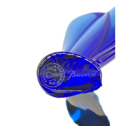 Baccarat (バカラ) ガラスオブジェ ラッキーバタフライ ブルー 未使用