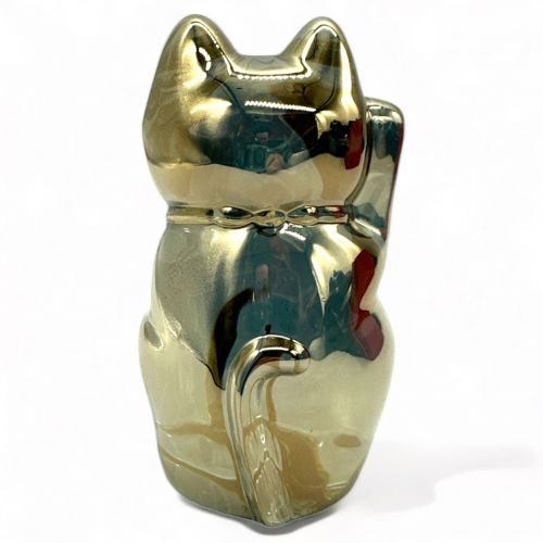 Baccarat バカラ ガラスオブジェ ゴールド 招き猫 ラッキーキャット 2612997