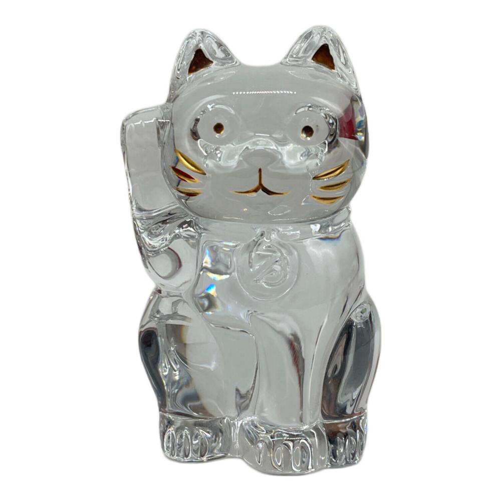 美品 Baccarat クリスタルガラス 招き猫 ラッキーキャット まねき猫 Baccarat (バカラ) クリスタル まねき猫 ラッキーキャット｜トレファク