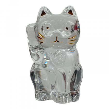 美品 Baccarat クリスタルガラス 招き猫 ラッキーキャット まねき猫 Baccarat (バカラ) クリスタル まねき猫 ラッキーキャット｜トレファク