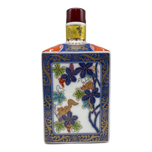 響 (サントリー（SUNTORY）) ジャパニーズウィスキー スペシャルボトルコレクション 600ml 木箱 21年 有田焼（金襴手花卉文角瓶） 未開封