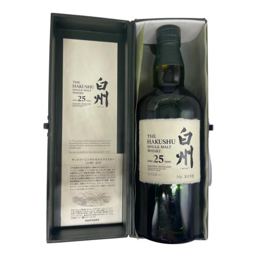 サントリー ジャパニーズウィスキー @ Π 700ml 箱付（付属紙付） 白州 25年 未開封
