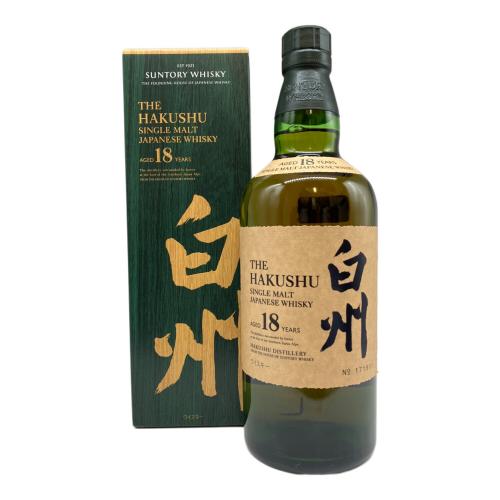 サントリー ジャパニーズウィスキー シングルモルト 700ml 白州 18年 旧ボトル 700ml 箱付 未開封